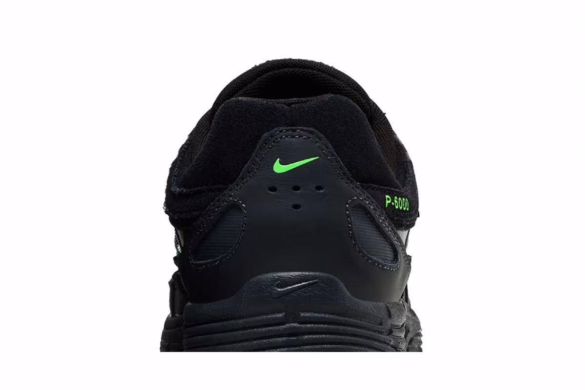 Nike P-6000 Premium Black Impact Green, view 8