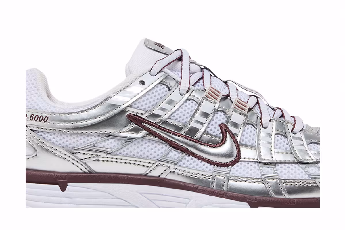 Nike Women's P-6000 White Metallic Silver, view 3