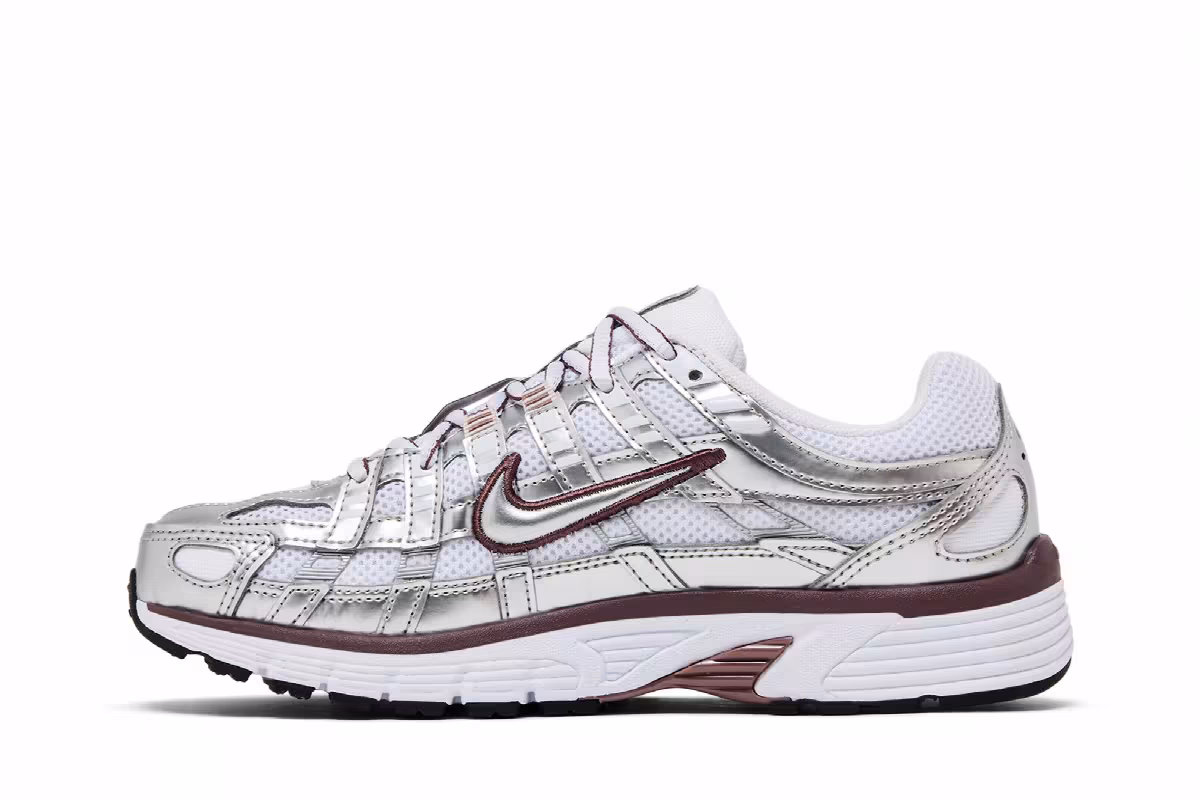 Nike Women's P-6000 White Metallic Silver, view 4