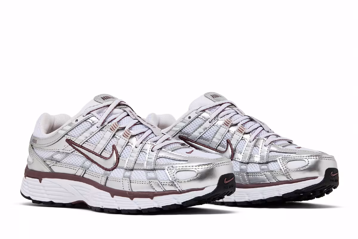 Nike Women's P-6000 White Metallic Silver, view 9