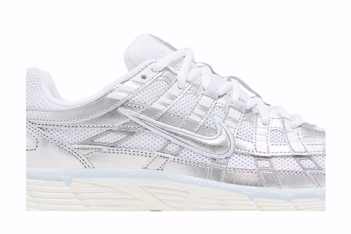 Nike Women's P-6000 White Metallic Silver, view 3