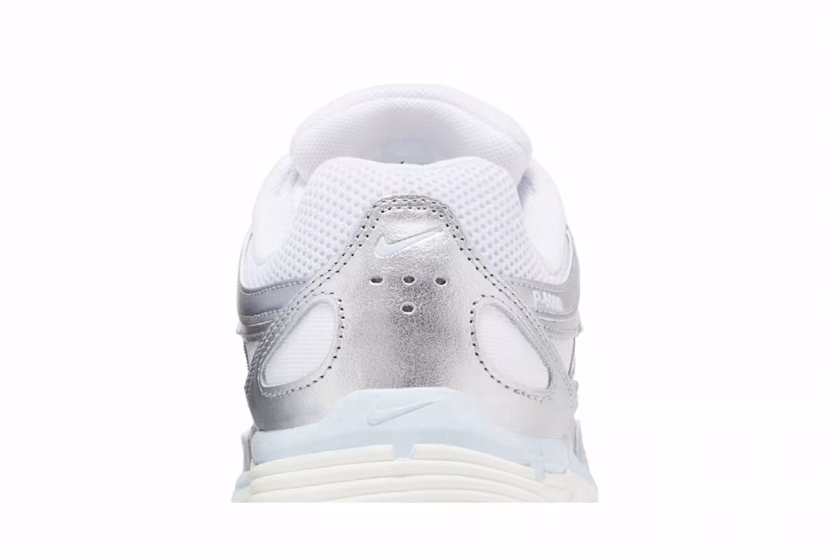 Nike Women's P-6000 White Metallic Silver, view 8