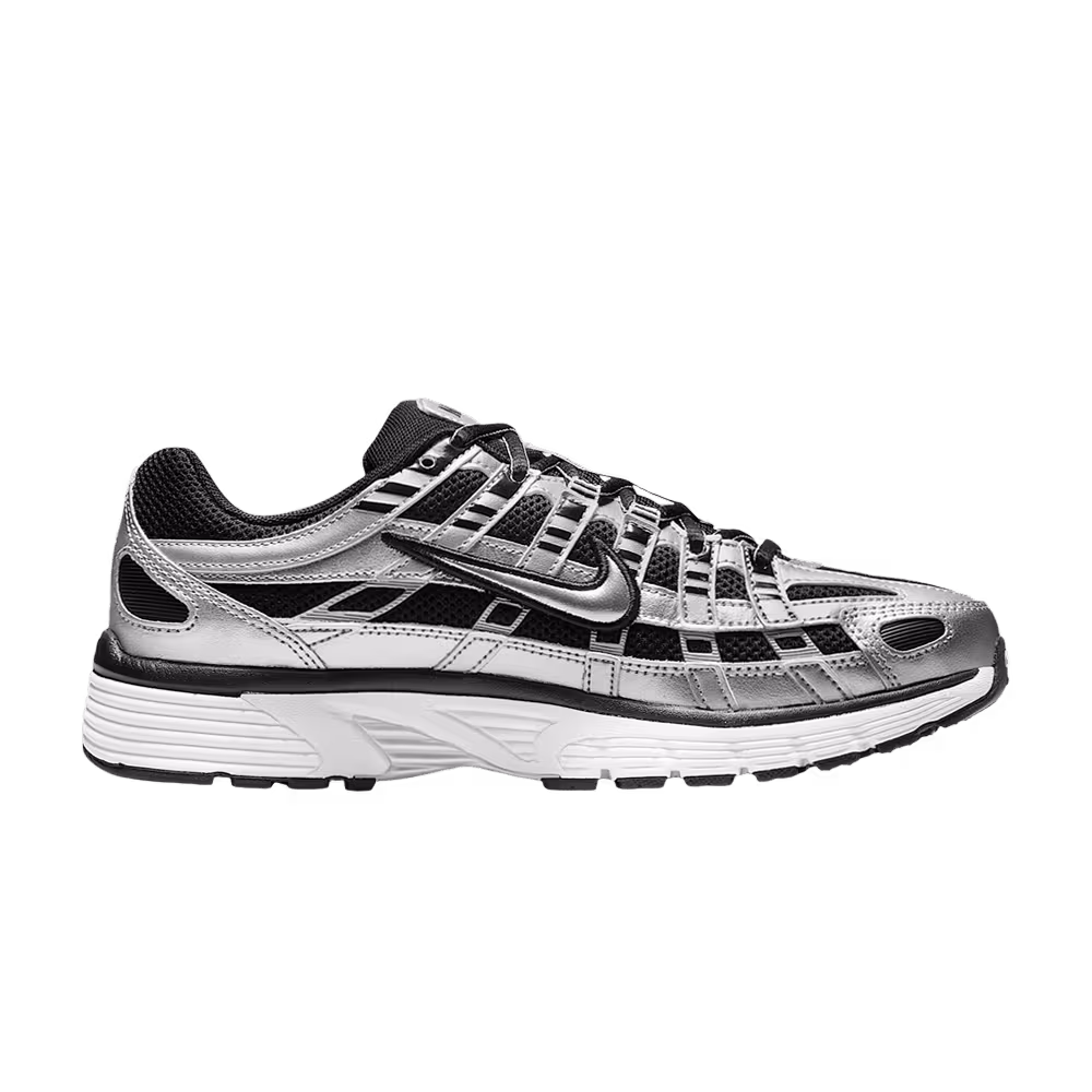 Nike Women's P-6000 Metallic Silver Black