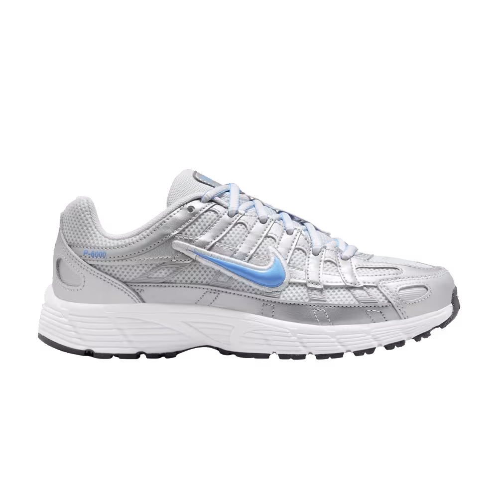 Nike P-6000 GS Metallic Platinum University Blue