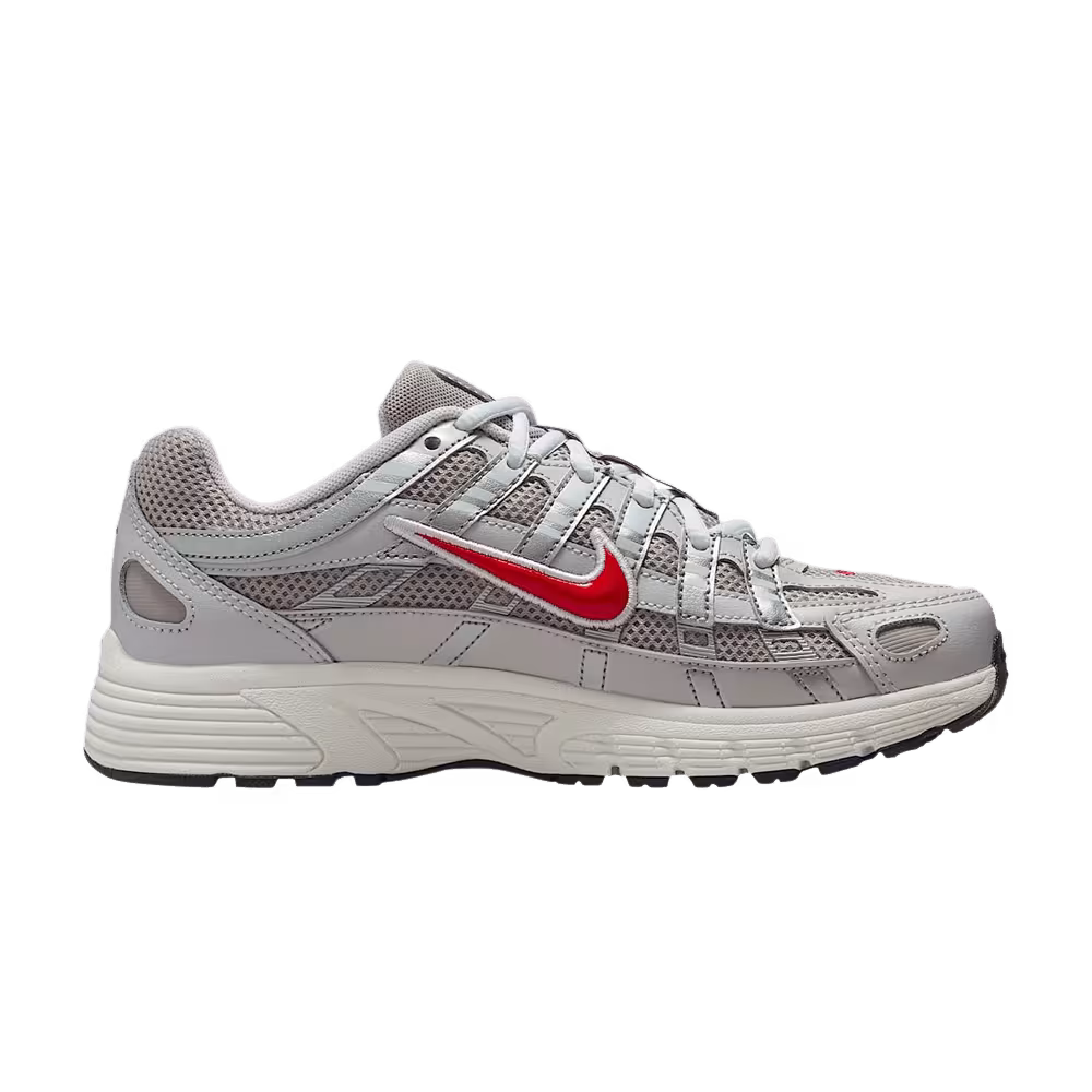 Nike P-6000 GS College Grey Fire Red