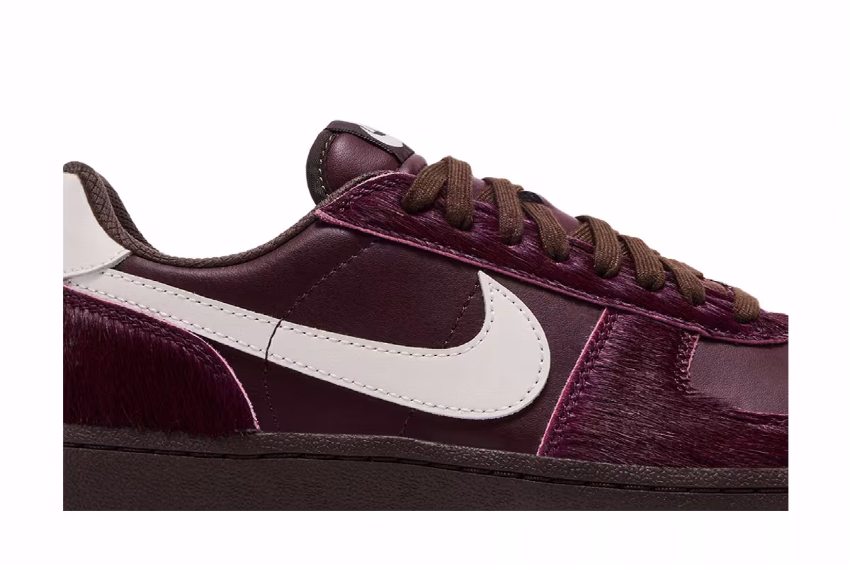Nike Women's Field General 82 Burgundy Crush Pony Hair, view 3