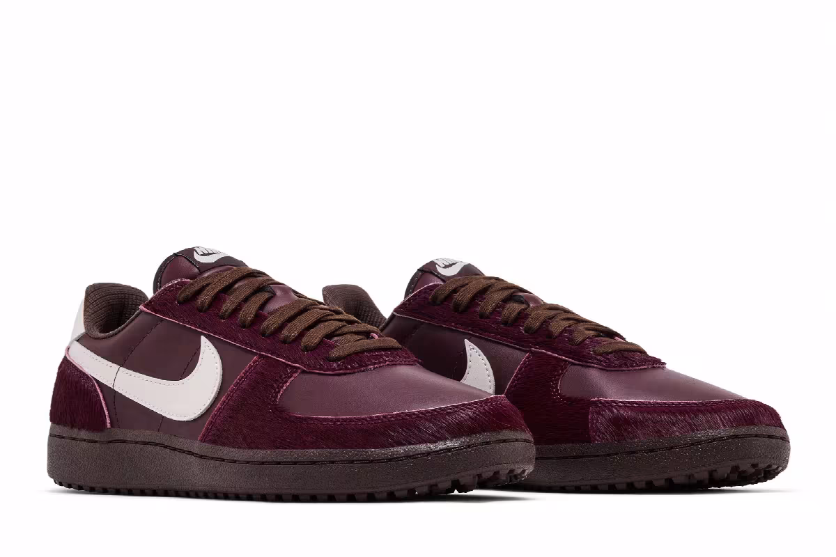 Nike Women's Field General 82 Burgundy Crush Pony Hair, view 9