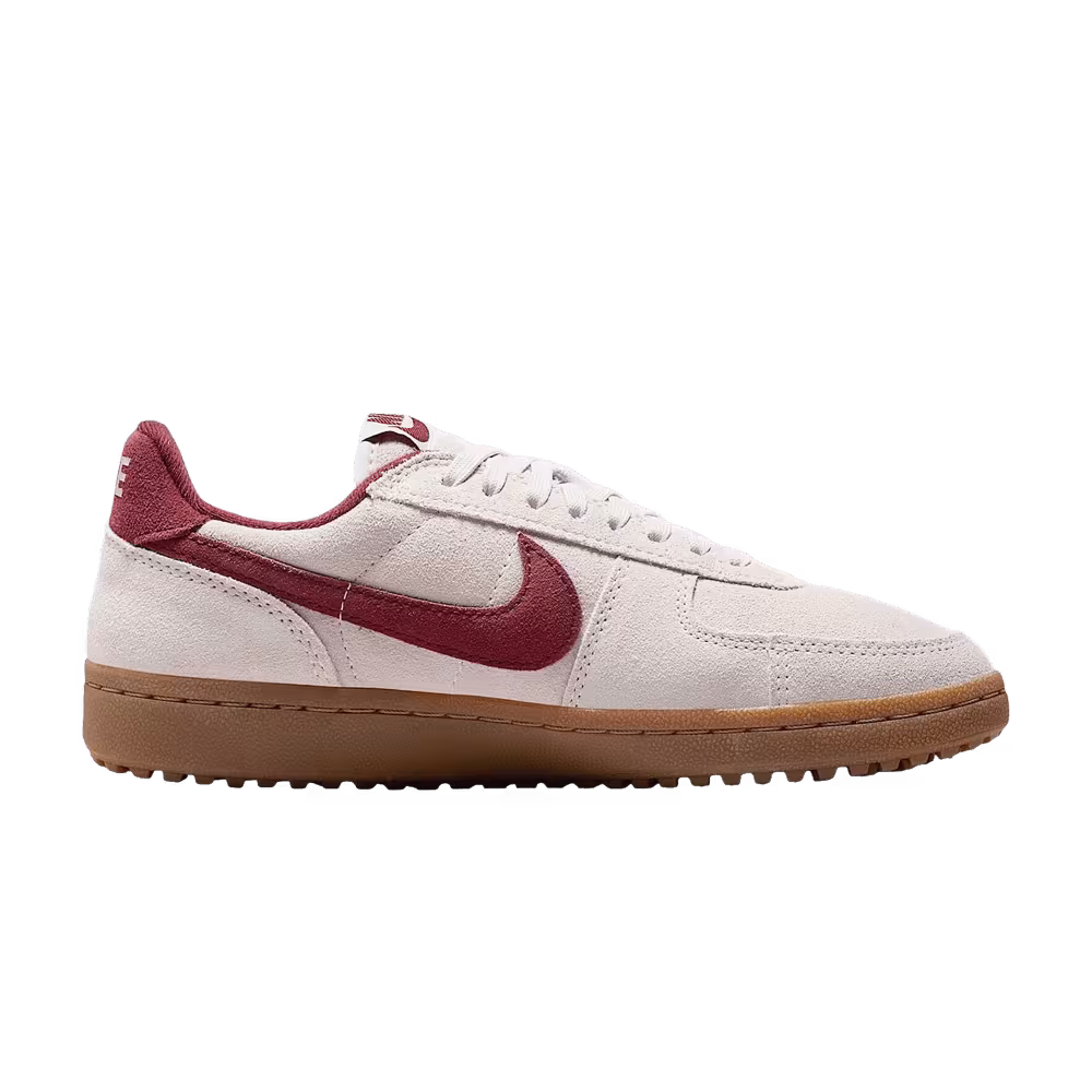 Nike Women's Field General Suede Light Bone Dark Team Red