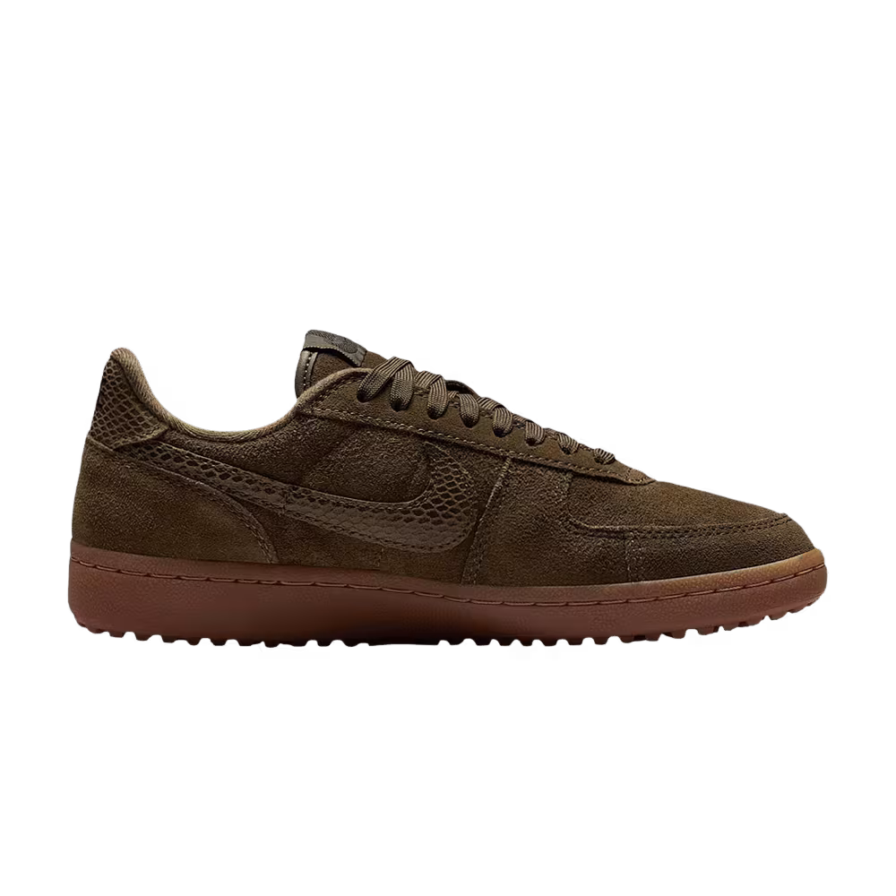 Nike Women's Field General Medium Olive Brown Snakeskin