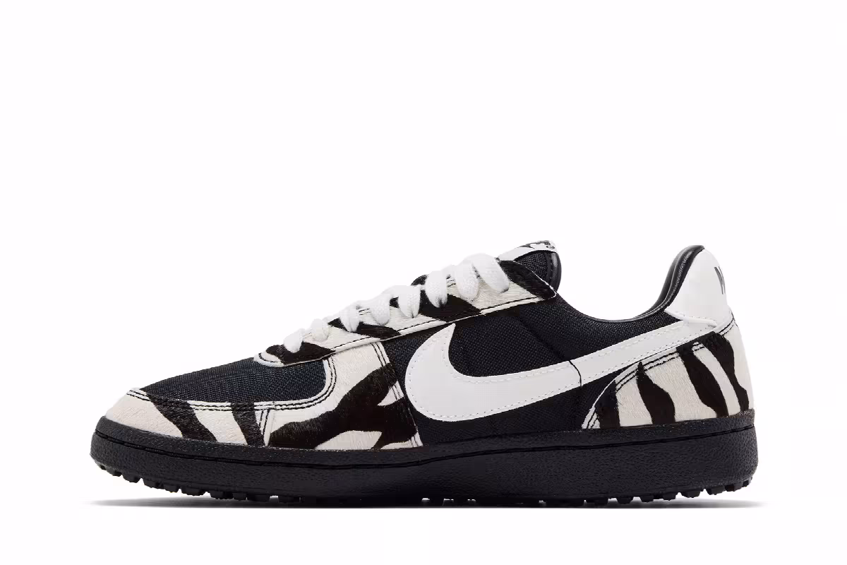 Nike Women's Field General Black Sail Zebra Print, view 4