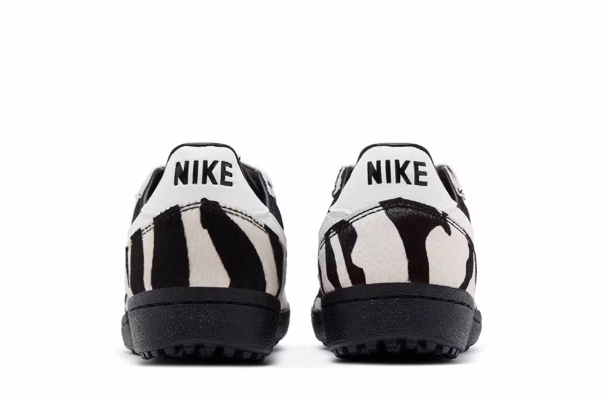 Nike Women's Field General Black Sail Zebra Print, view 7