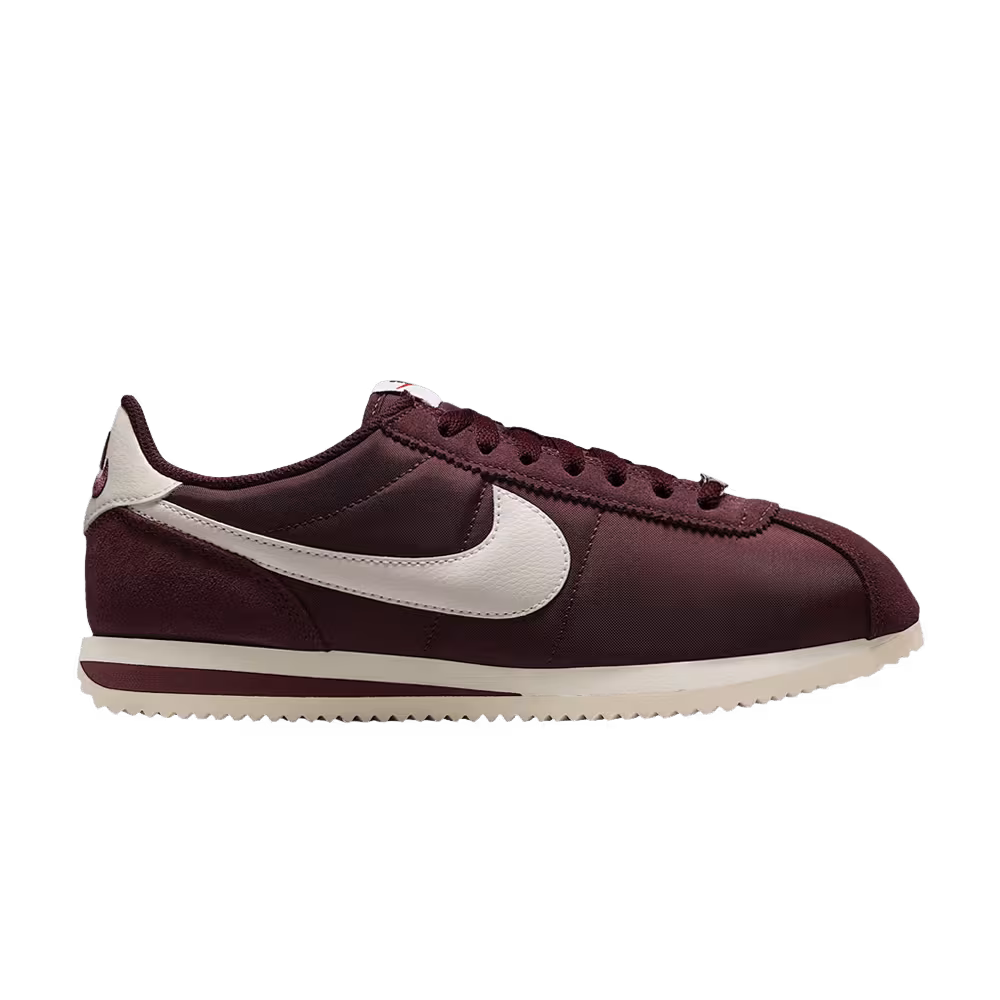Nike Women's Cortez Textile Shoes Burgundy Crush/Sail