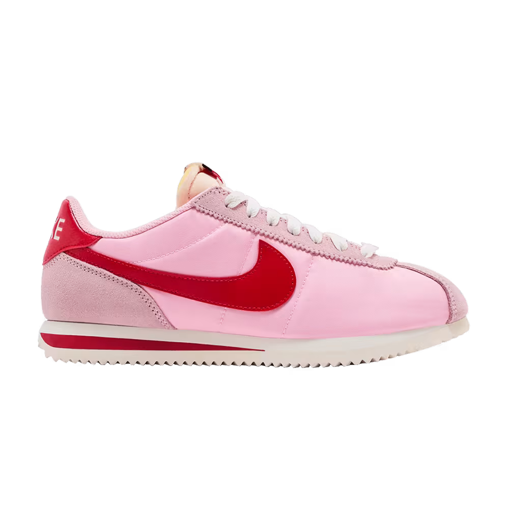 Nike Women's Cortez TXT Soft Pink Fire Red