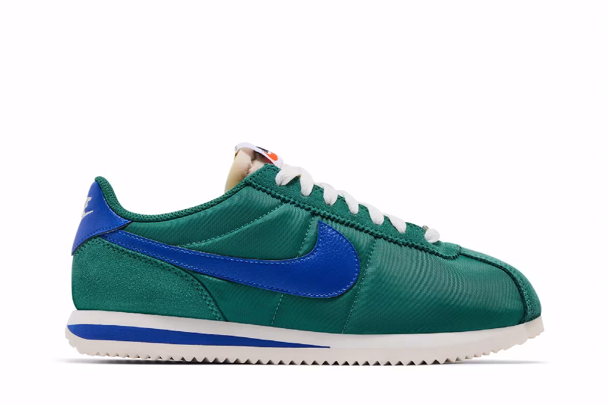 Nike Women's Cortez Evergreen Aura Hyper Royal, view 2