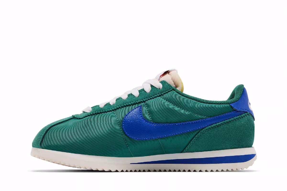 Nike Women's Cortez Evergreen Aura Hyper Royal, view 4