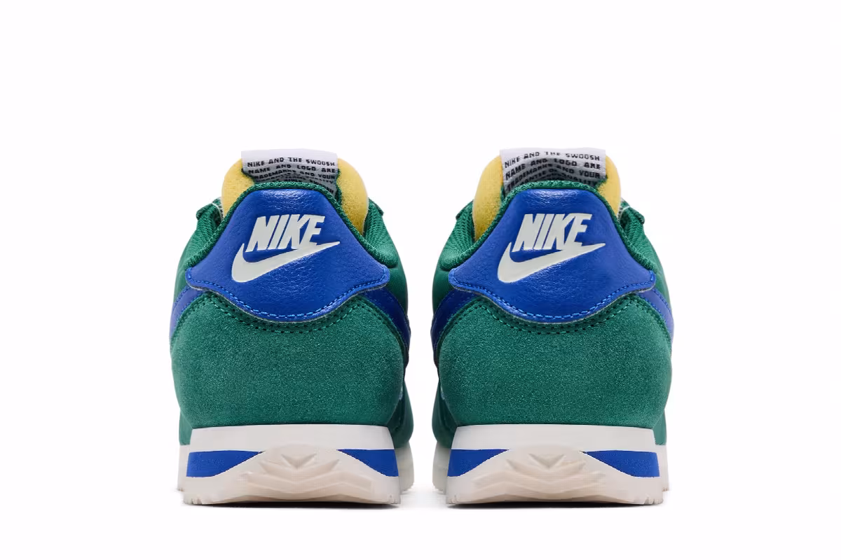 Nike Women's Cortez Evergreen Aura Hyper Royal, view 7