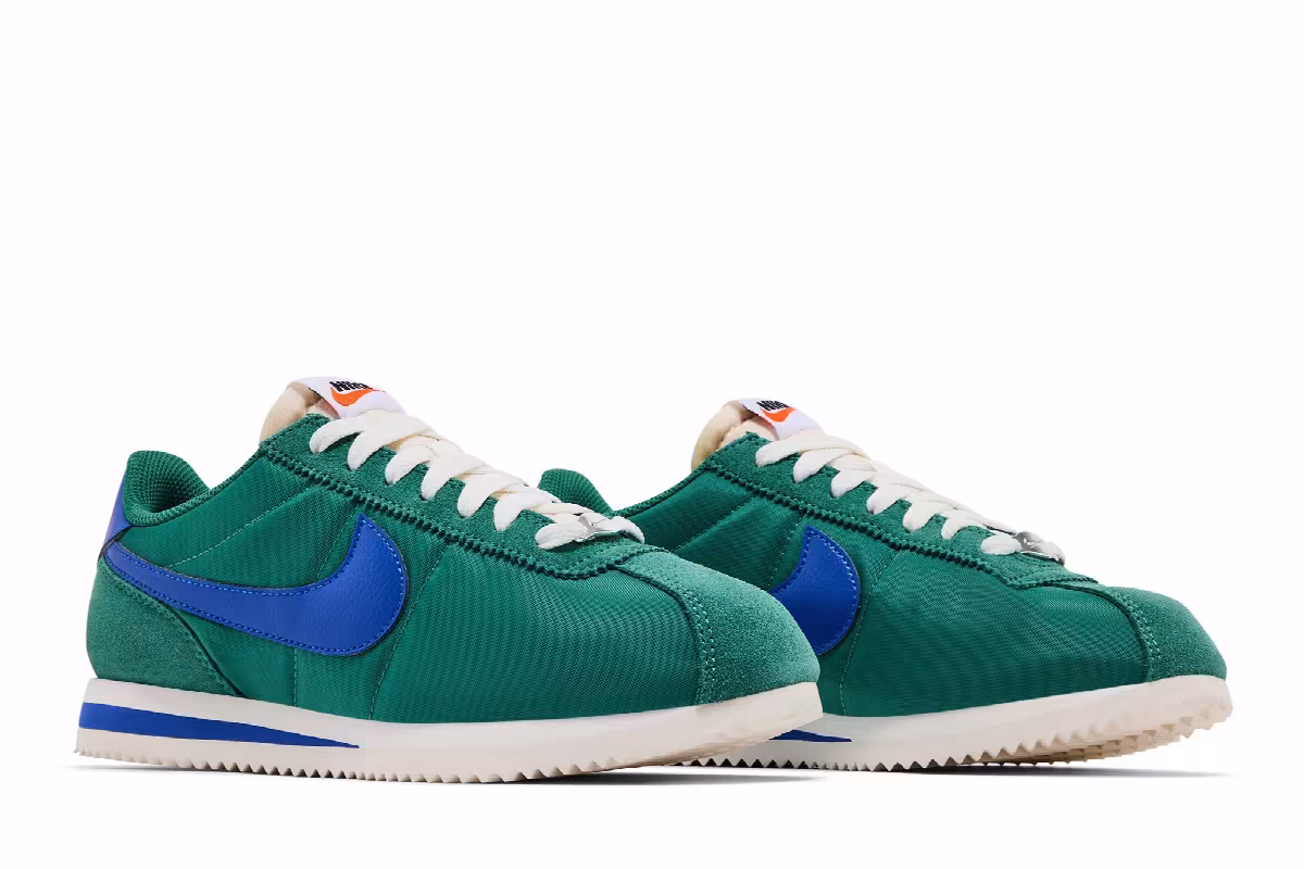 Nike Women's Cortez Evergreen Aura Hyper Royal, view 9