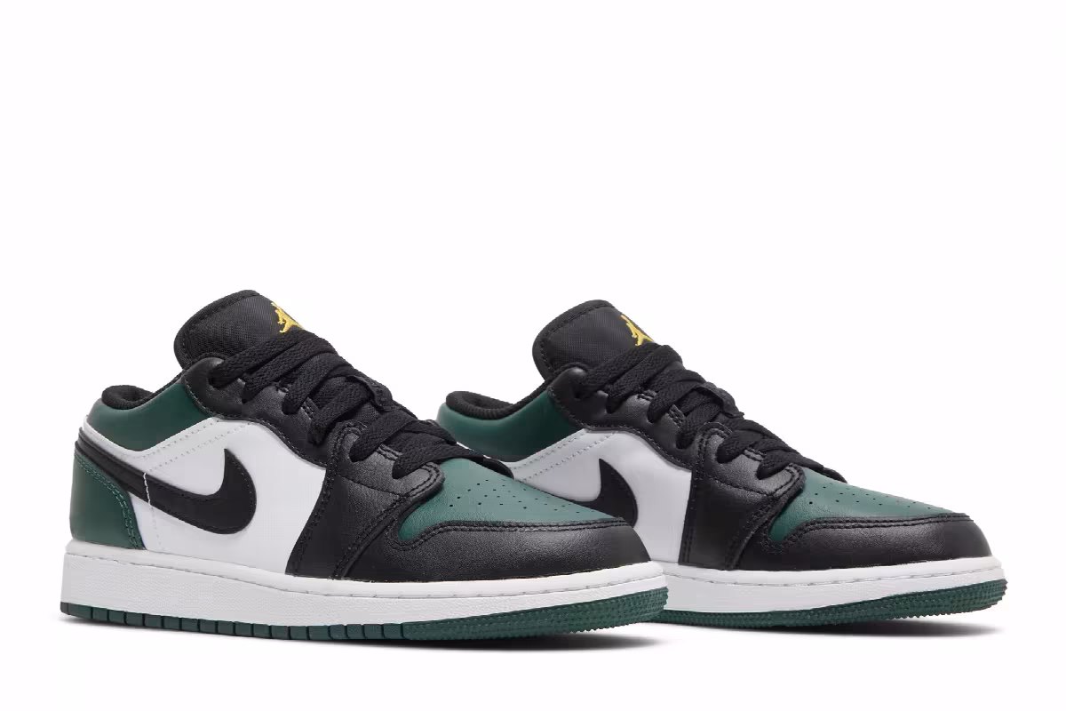 Air Jordan 1 Low GS Green Toe, view 9