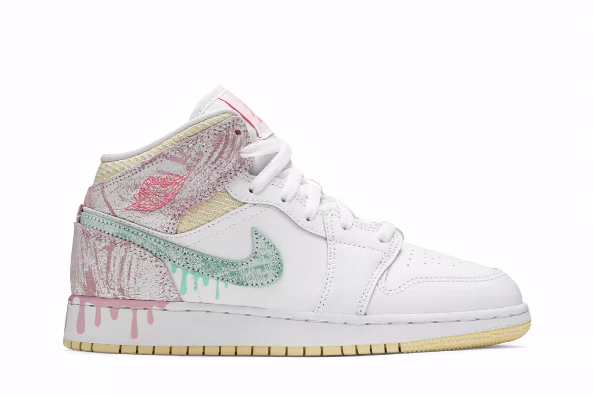 Air Jordan 1 Mid SE GS Ice Cream, view 2