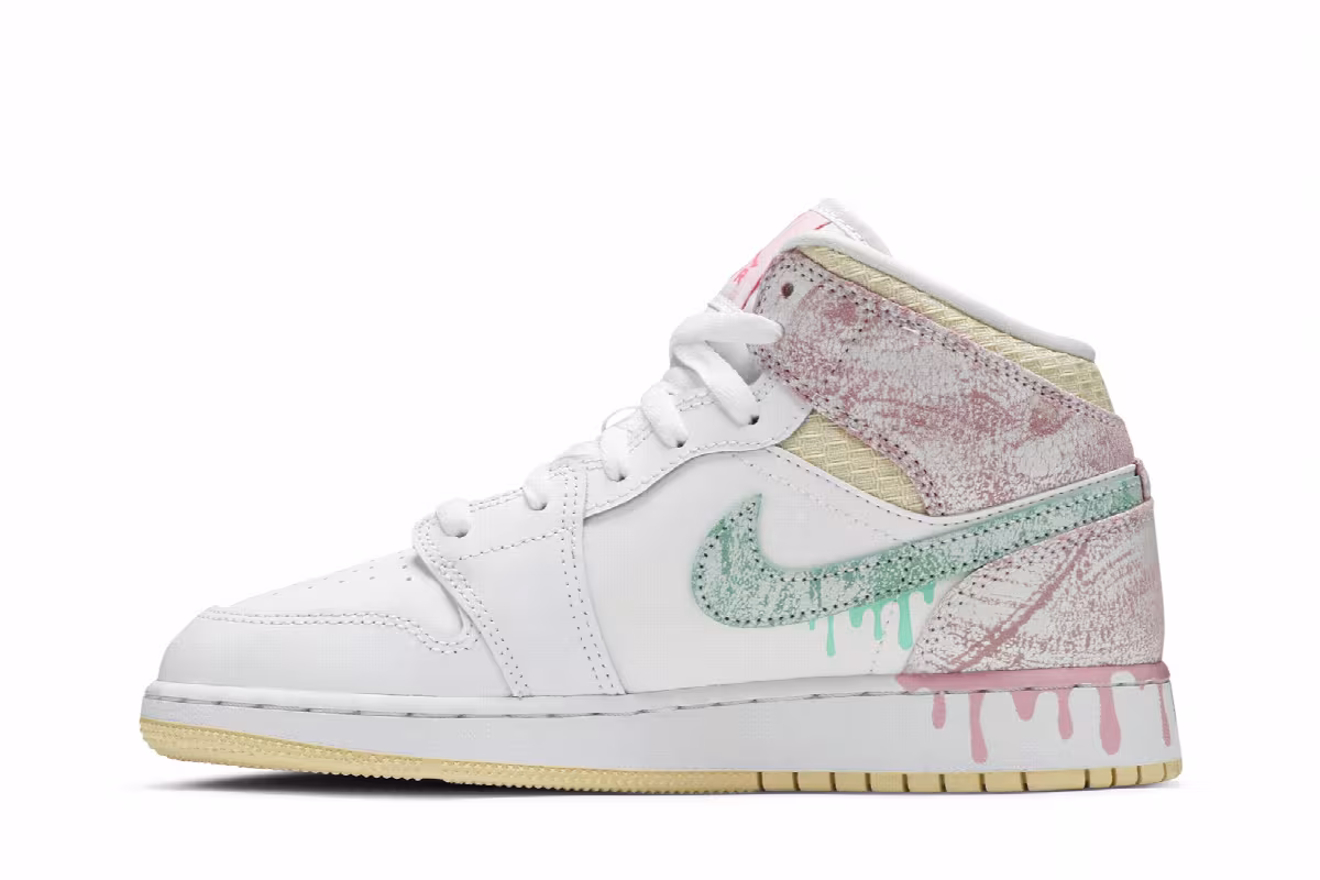 Air Jordan 1 Mid SE GS Ice Cream, view 4