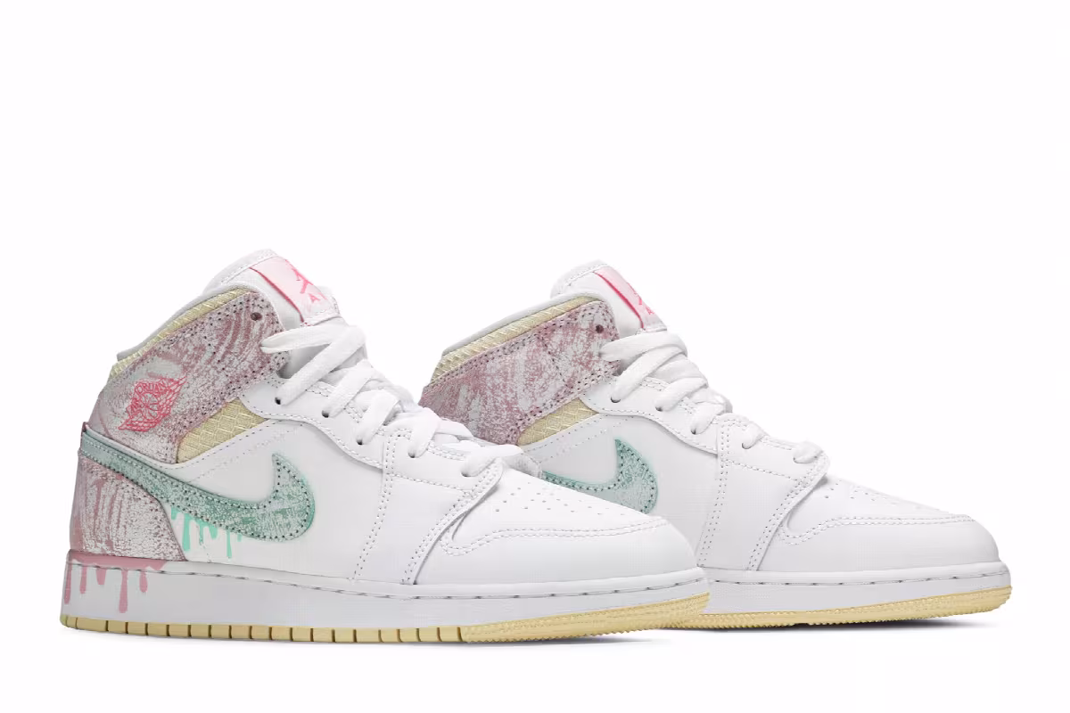 Air Jordan 1 Mid SE GS Ice Cream, view 9