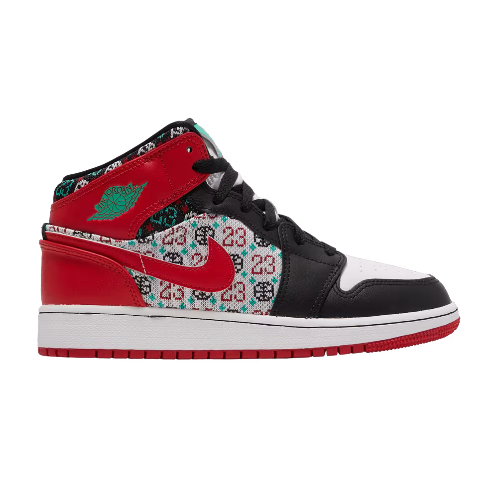 Air Jordan 1 Mid SE GS Ugly Christmas Sweater