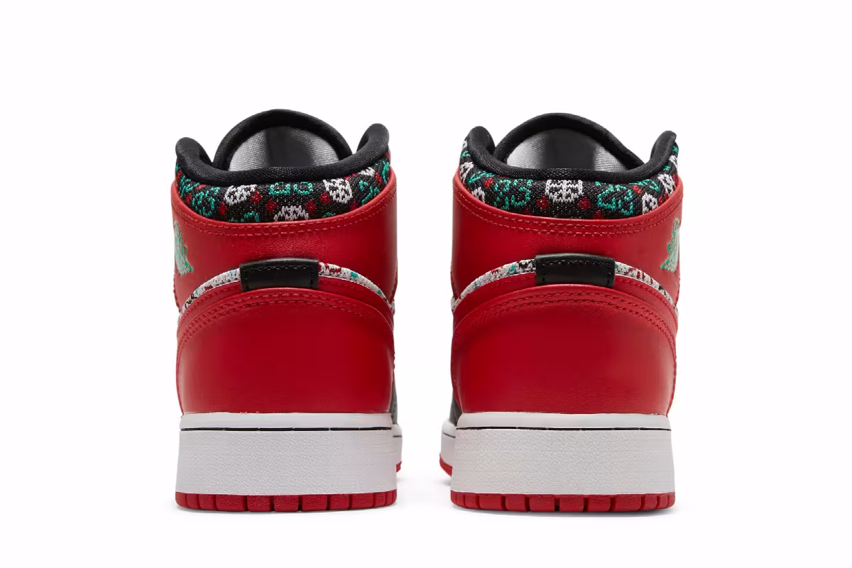 Air Jordan 1 Mid SE GS Ugly Christmas Sweater, view 7