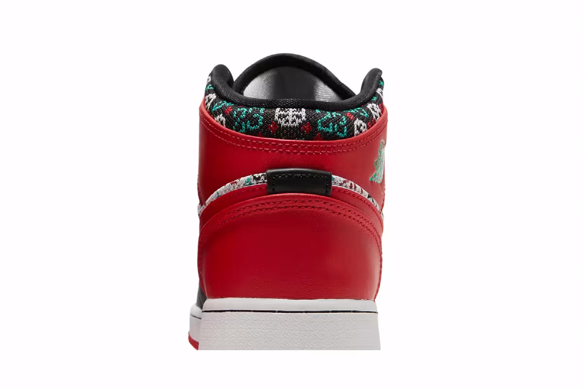Air Jordan 1 Mid SE GS Ugly Christmas Sweater, view 8