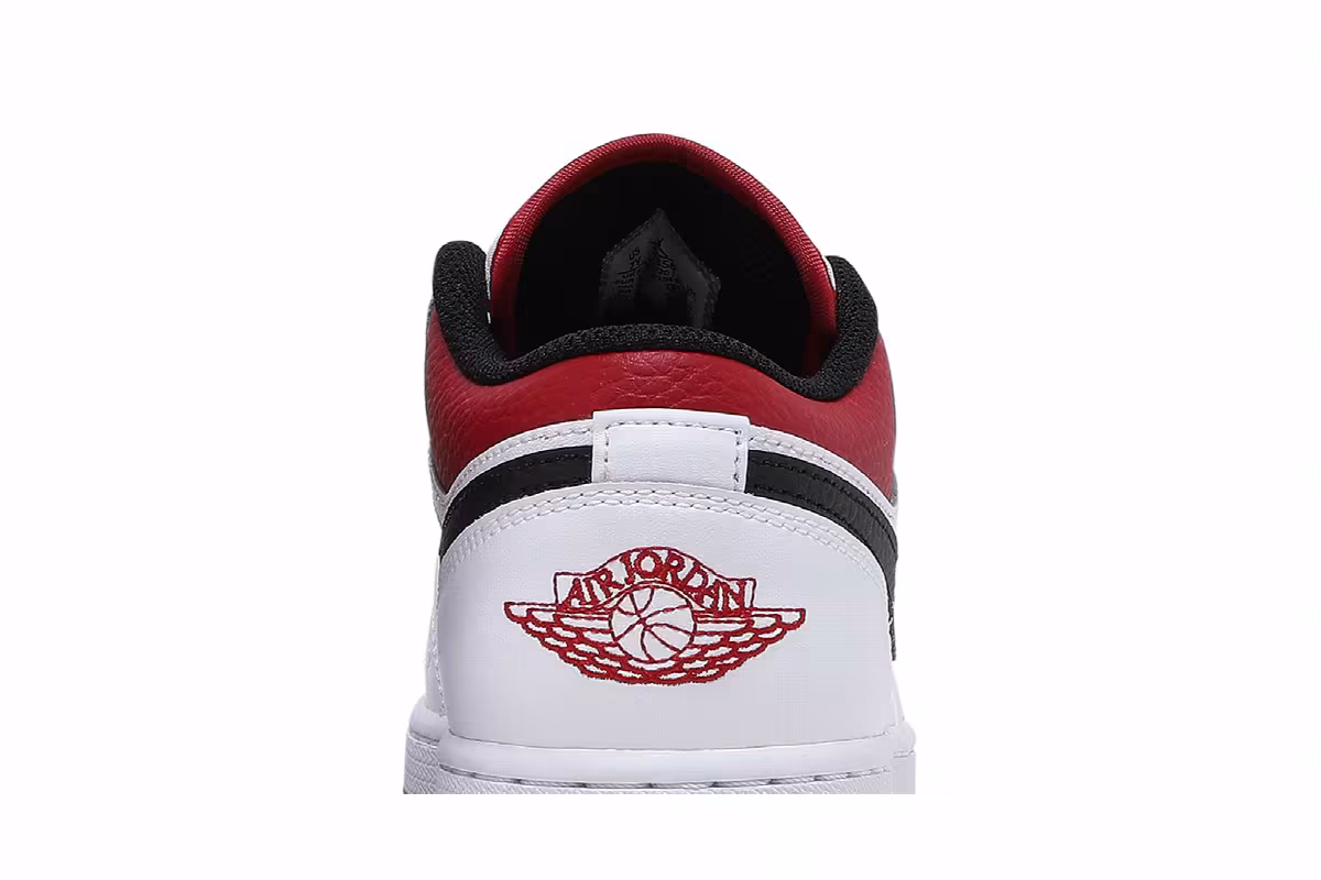 Air Jordan 1 Low GS White Gym Red, view 8