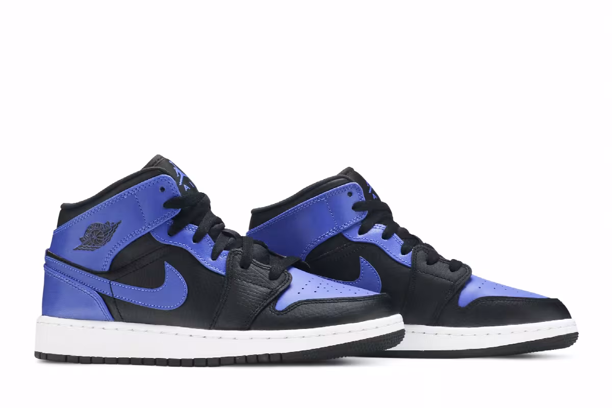 Air Jordan 1 Mid GS Hyper Royal, view 9