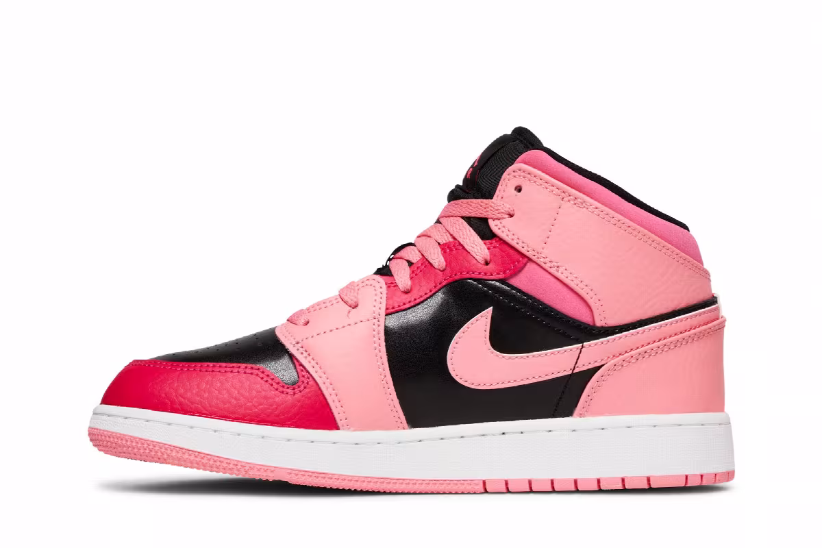 Air Jordan 1 Mid GS Coral Chalk, view 4