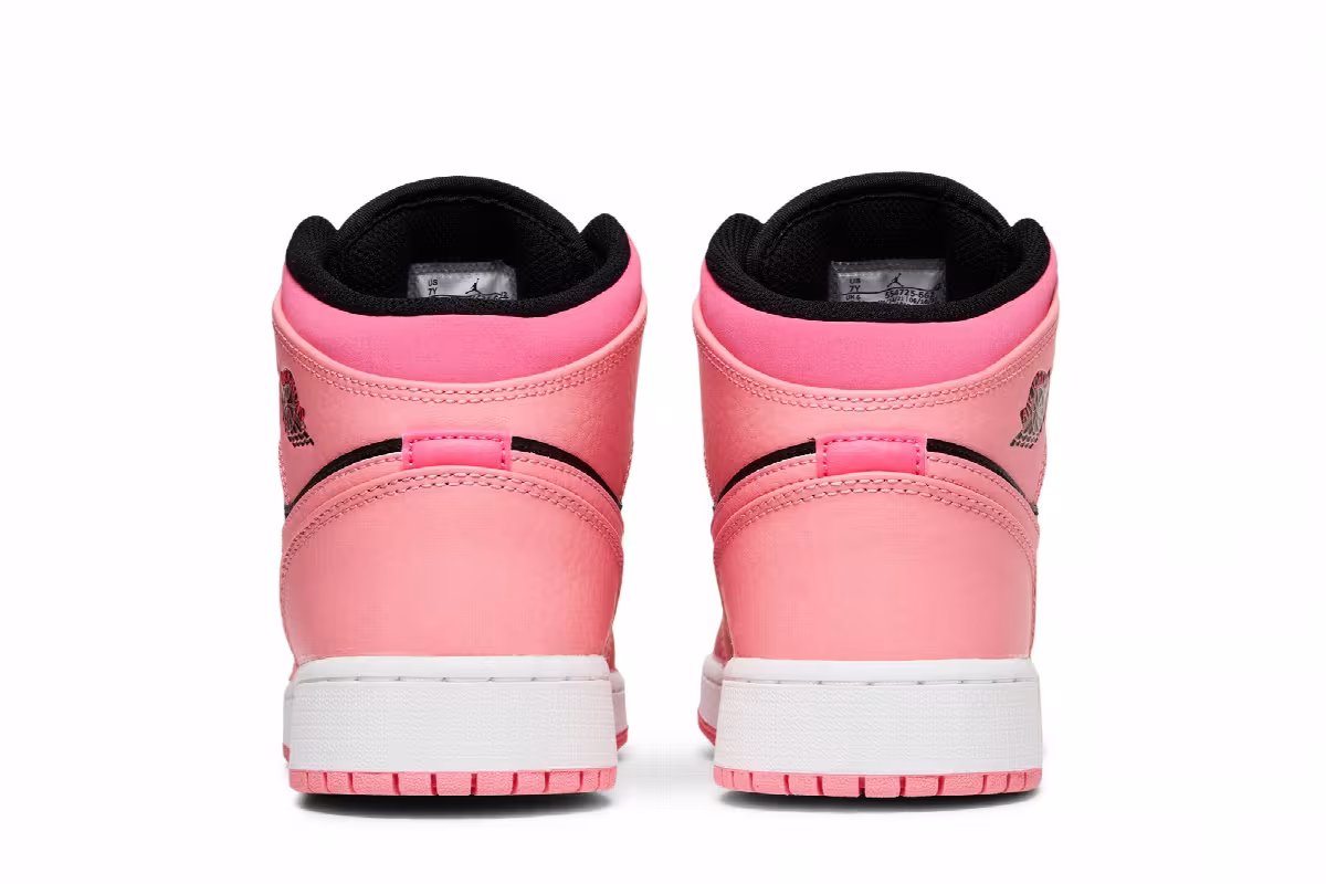 Air Jordan 1 Mid GS Coral Chalk, view 7