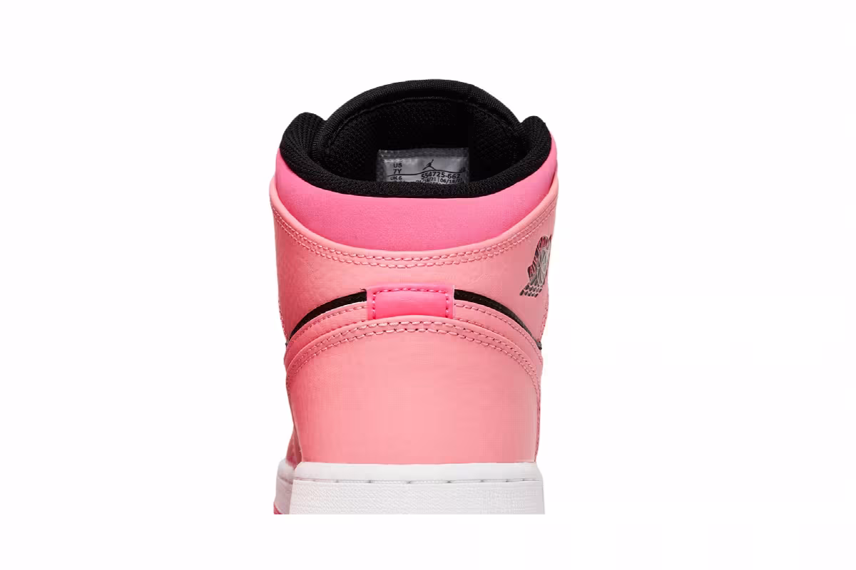Air Jordan 1 Mid GS Coral Chalk, view 8