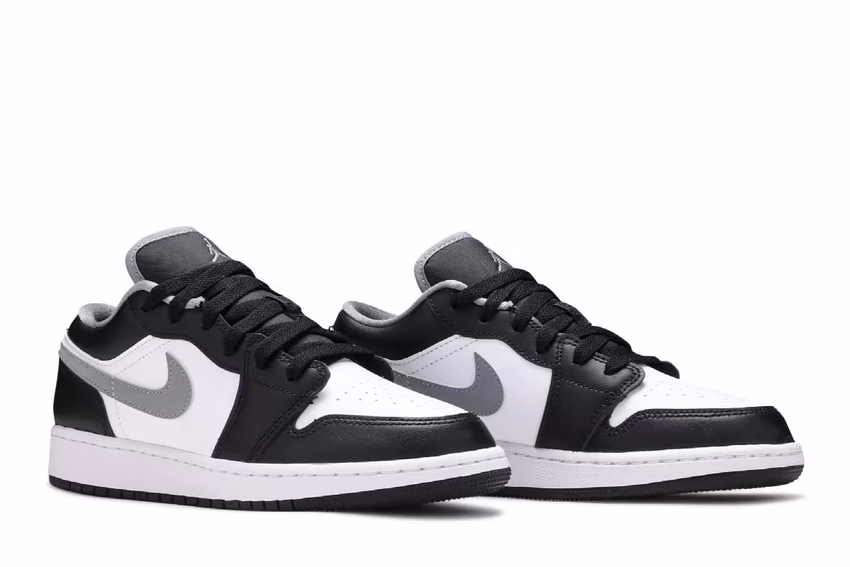 Air Jordan 1 Low GS Black Medium Grey, view 9