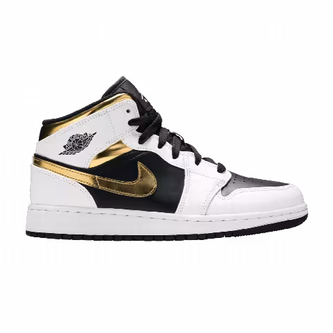 Air Jordan 1 Mid GS 'White Gold'