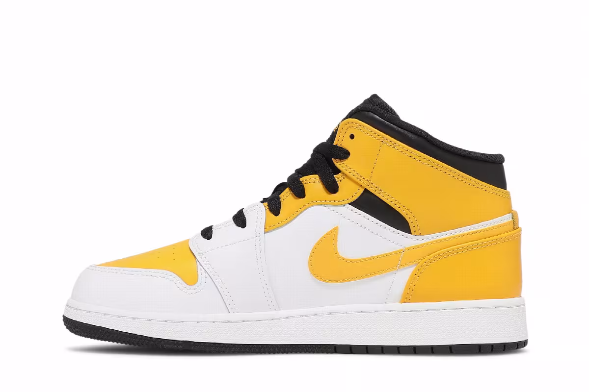 Air Jordan 1 Mid GS University Gold, view 4