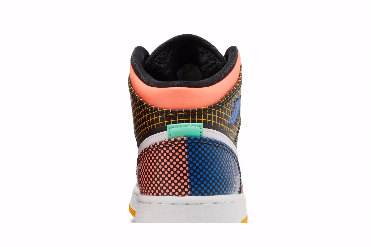 Air Jordan 1 Mid MMD GS Multi Grid, view 8