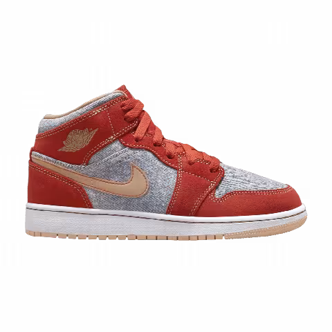 Air Jordan 1 Mid SE GS 'Denim Red'