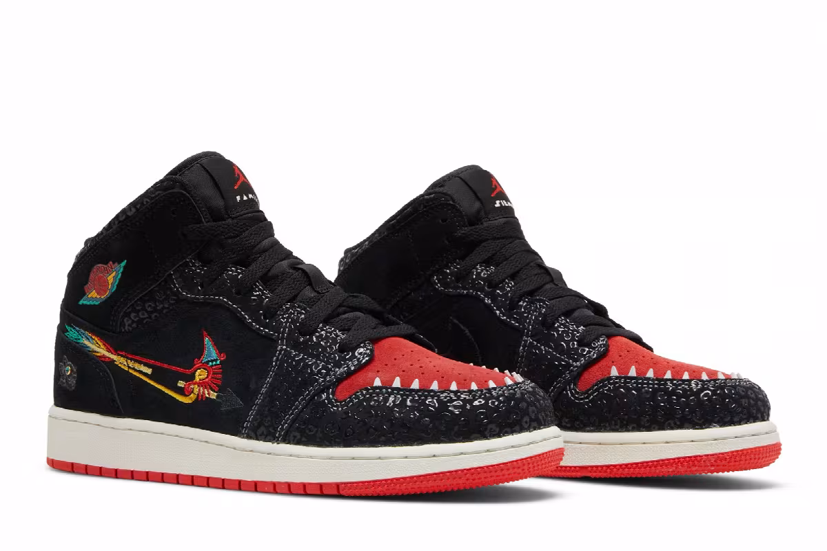 Air Jordan 1 Mid SE GS SiEMPRE Familia, view 9