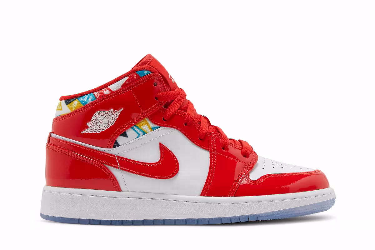 Air Jordan 1 Mid SE GS Barcelona Sweater, view 2