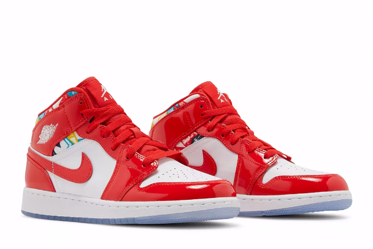 Air Jordan 1 Mid SE GS Barcelona Sweater, view 9