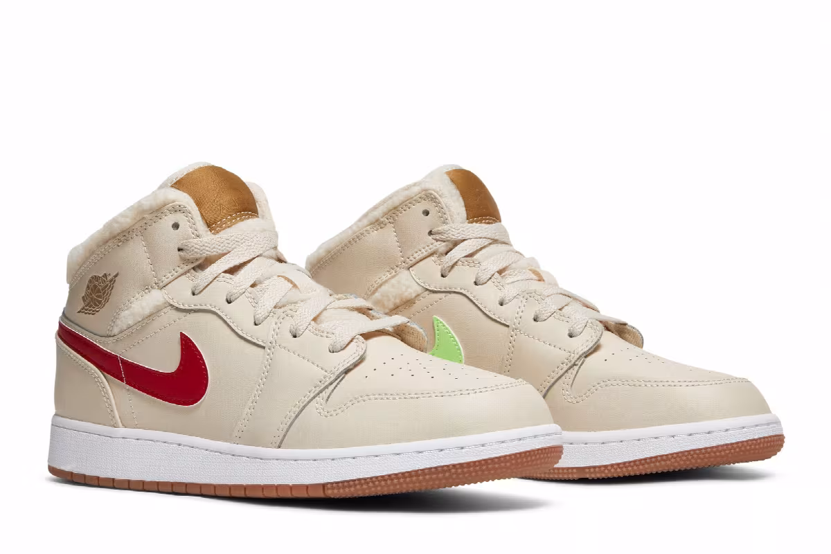 Air Jordan 1 Mid Utility GS Fleece, view 9