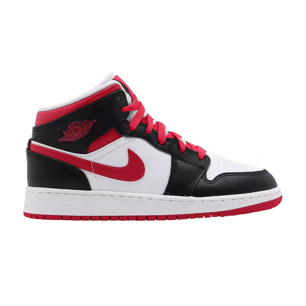 Air Jordan 1 Mid GS White Very Berry