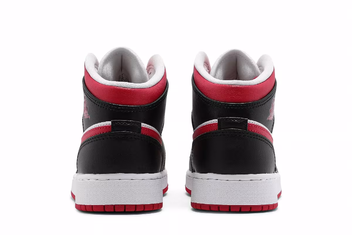 Air Jordan 1 Mid GS White Very Berry, view 7