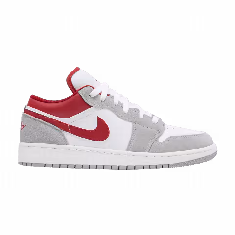 Air Jordan 1 Low SE GS 'Light Smoke Grey Gym Red'