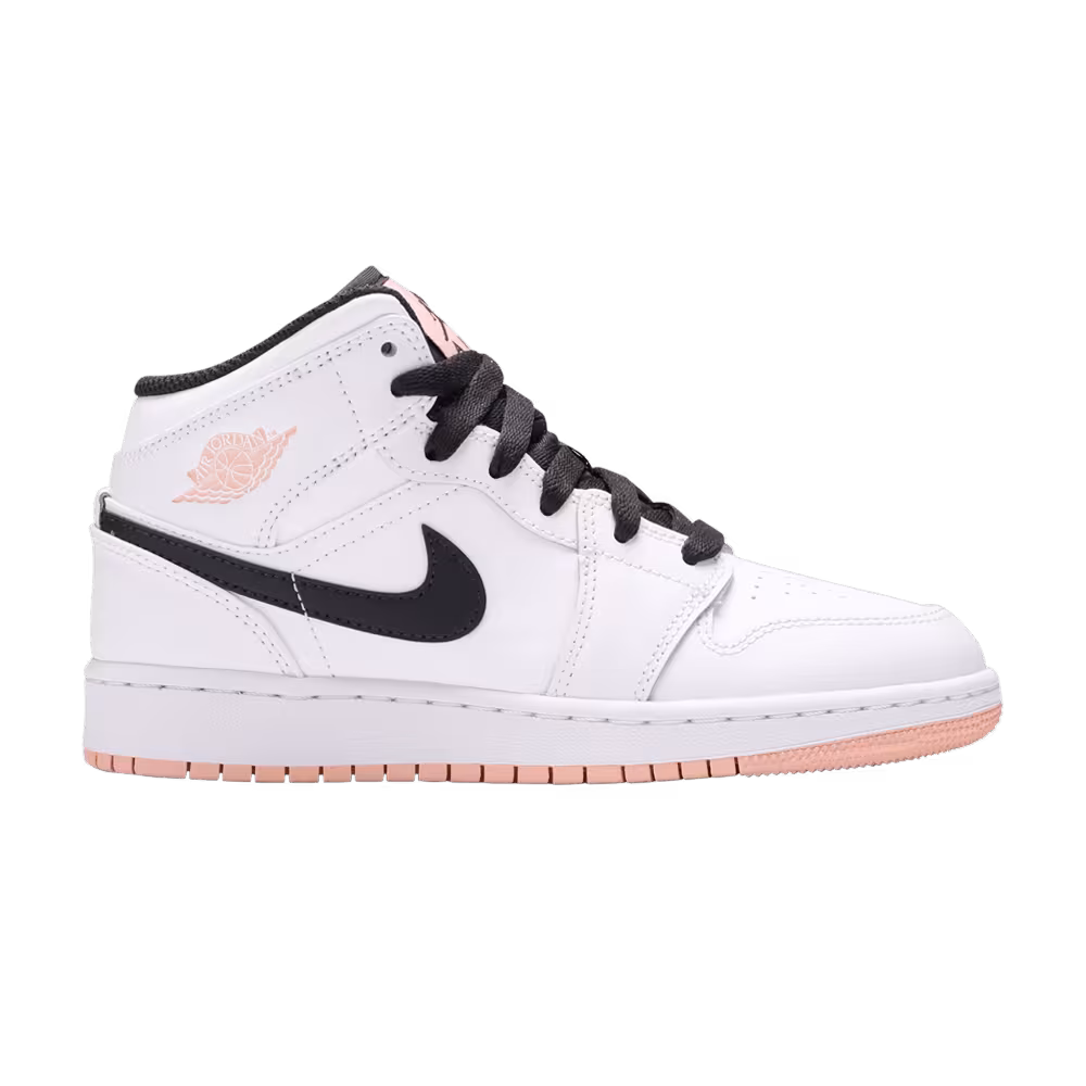 Air Jordan 1 Mid GS White Arctic Orange