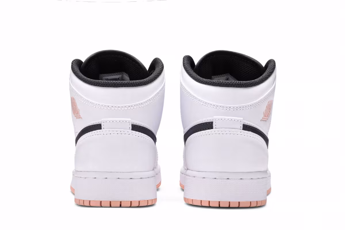 Air Jordan 1 Mid GS White Arctic Orange, view 7