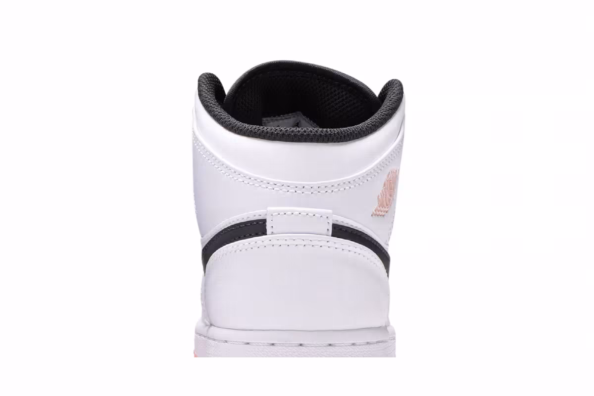 Air Jordan 1 Mid GS White Arctic Orange, view 8