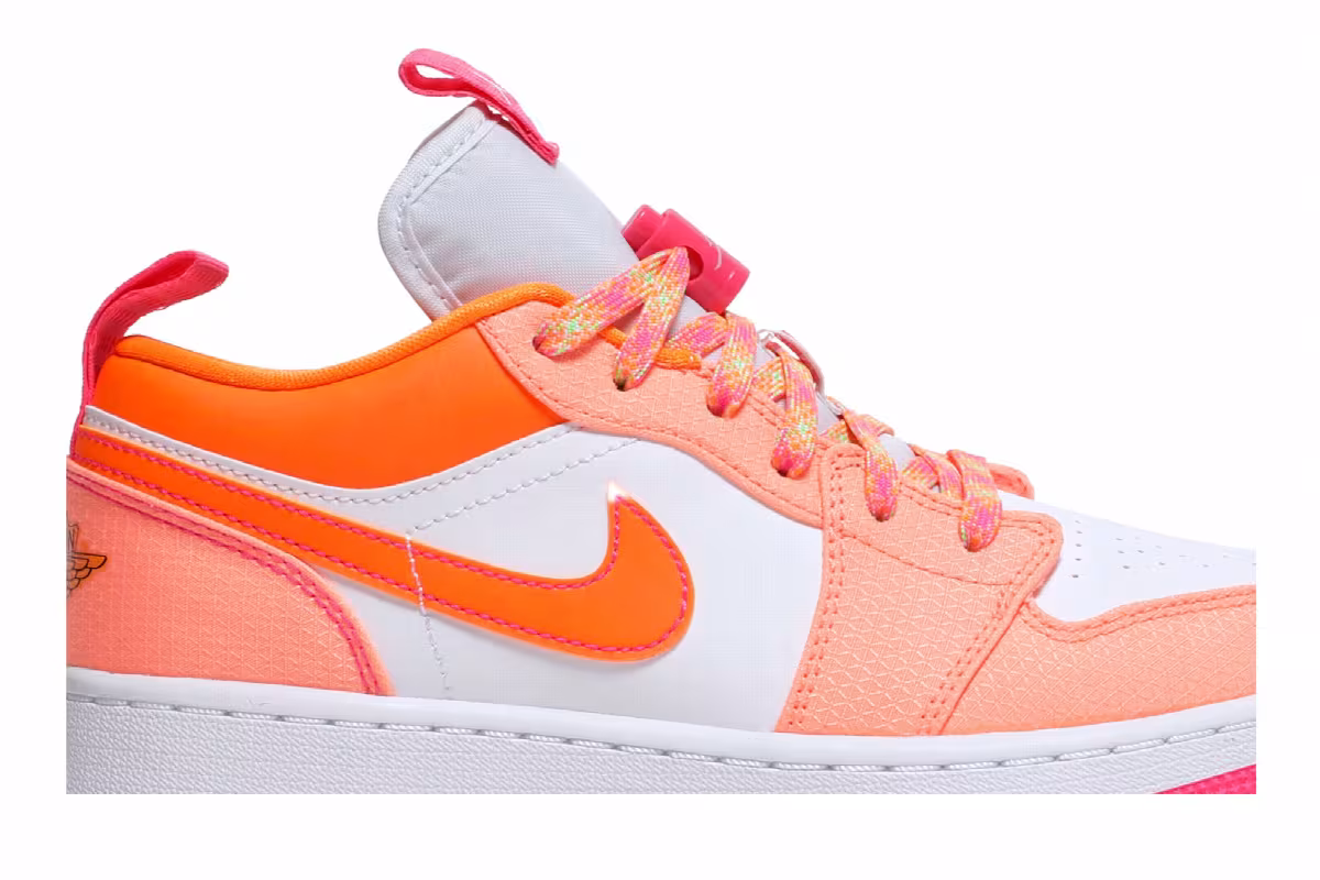 Air Jordan 1 Low Utility GS Crimson Pulse, view 3