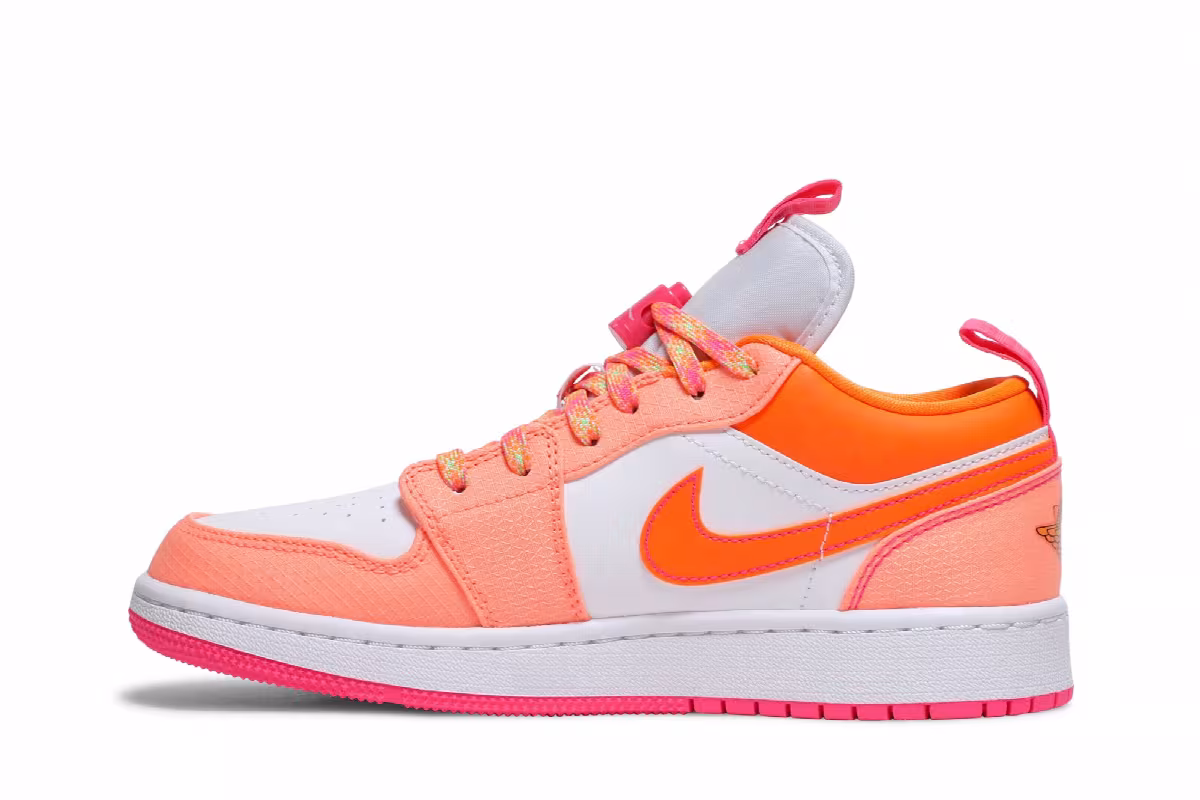 Air Jordan 1 Low Utility GS Crimson Pulse, view 4